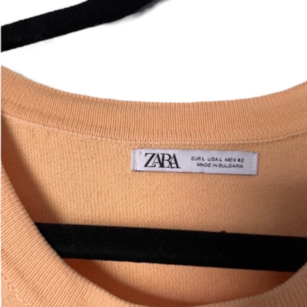 Zara Orange Short Sleeve T-Shirt Men’s Size Large - Picture 3 of 3